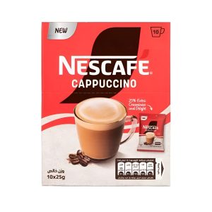 پودر کاپوچینو فوری نسکافه ساشه ای - 250 گرم بسته 10 عددی